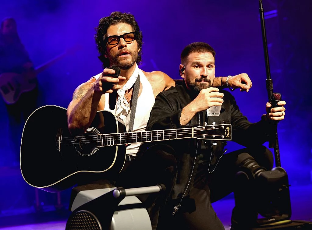 Dan + Shay performing live on stage