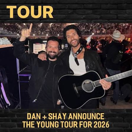 Dan + Shay concert tour poster 2026